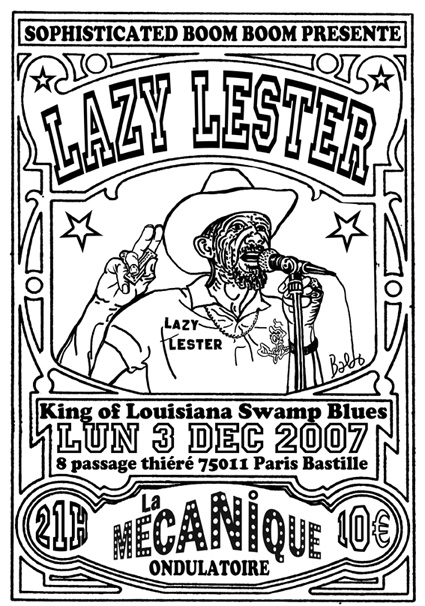 LAZY LESTER à Paris le 3 décembre rois du swamp-blues de Lou Lazy-blues-web